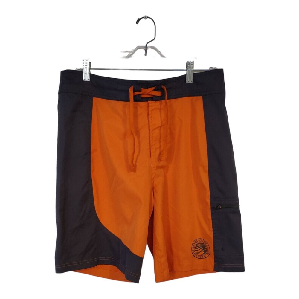 REI Co-Op Swim Trunks Shorts Men's 34 Surf Paddleboard Water Orange Gray